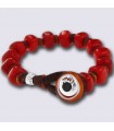 Bracciale Moi - Rubino con Perle in Vetro di Murano Rosse