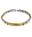 Bracciale Zancan da Uomo - Insignia Gold in Oro Bianco ed Oro Giallo 18 Carati