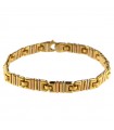 Bracciale Chimento - Tradition Gold in Oro Giallo con Maglia Greca - 21,5 cm