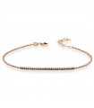 Women's Tennis Bracelet - Lelune Diamonds in 18K Rose Gold with 0.13 ct Black Diamonds - 0