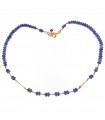 SILVIA KELLY GOLD NECKLACE WITH TANZANITE - 0