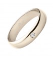 Polello Women's Wedding Ring - in 18-karat Champagne Gold with Natural Diamond - 0