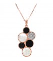 Collana Bronzallure da Donna - Alba Rose Gold con Pendente a Grappolo