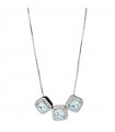 Boccadamo Necklace for Woman - Sophie Choker in 925% Silver with Square Zirconias