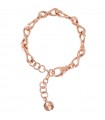 Bronzallure Woman's Bracelet - Rose Gold Purity Chain with Infinity Shaped Links