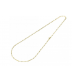 Chimento Necklace - Tradition Gold Bamboo Classic in 18K Yellow Gold 50 cm - 0