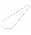 Chimento Necklace - Tradition Gold Bamboo Classic in Yellow Gold and 18K White Gold 50 cm - 0