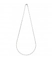 Chimento Necklace - Tradition Gold Bamboo Classic in 18K White Gold 50 cm - 0