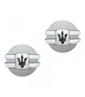 Maserati Gioielli Cufflinks, Steel, Silver, Polished, JM121ATK14 - Iguana  Sell