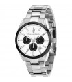 Maserati Men's Watch - Attraction Chronograph Silver 43mm White