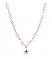 Girocollo Rue Des Mille da Donna - Crystal Rainbow Rose Gold con Cristalli Rosa e Stella