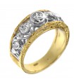 Picca Woman Ring - in Yellow Gold with Diamonds - 0