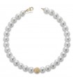 Bracciale Lelune Young Donna - con Perle Freshwater 4,5-5mm e Sfera in Oro Giallo 18 carati