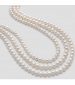 Collana Miluna da Donna - con Filo di Perle Freshwater 5 - 5,5 mm e Chiusura in Oro Bianco 18 carati