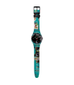 Swatch Watch - Ishtar by Jean-Michel Basquiat 41mm Green Black - 0