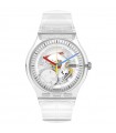 Swatch Watch - Swatch Clear Clearly New Gent Only Time Transparent 41mm with Visible Movement