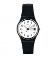 Swatch Watch - Once Again Time and Date Black 34mm Black White - 0
