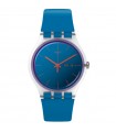 Orologio Swatch - Transformation PolaBlue Tempo e Data Blu 41 mm con Lancette Arancioni
