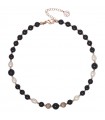 Boccadamo Women's Necklace with Obsidian and Pearls - 0