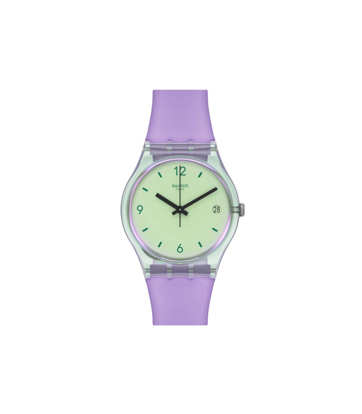 Pink best sale swatch watch