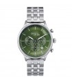 Breil Tribe Men's Watch - Classy Chrono Gent Chronograph Silver 42mm Green