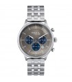 Breil Tribe Men's Watch - Classy Chrono Gent Chronograph Silver 42mm Dove Grey