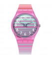 Orologio Swatch - The July Collection Electrifying Summer Solo Tempo 34mm Rosa e Turchese