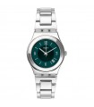 Swatch Watch - Irony MiddleSteel Time and Date Silver 33mm Green