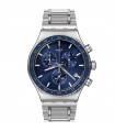 Orologio Swatch - The October Collection Cobalt Lagoon Cronografo Silver 43mm Blu