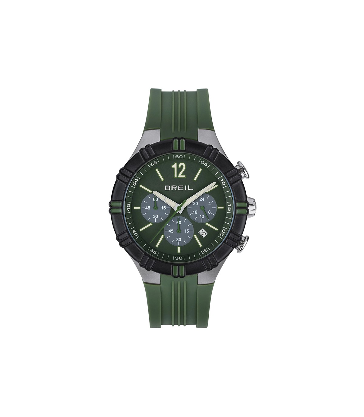 Breil Men s Watch B Rise Chronograph Green 44mm TW2003