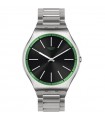 Swatch Watch - The May Collection Green Graphite Silver 42mm Black with Green Detail