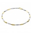 Bracciale Chimento - Tradition Gold Bamboo Classic in Oro Giallo ed Oro Bianco 18 carati 19 cm