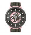 Swatch Watch - Misty Cliffs The January Collection Only Time Pink 47mm Gray with Visible Movement