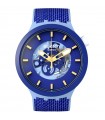 Swatch Watch - The January Collection Bouncing Blue Only Time Blue 47mm with Visible Movement