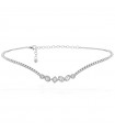 Buonocore Necklace - Swing Tennis in 18K White Gold with Natural Diamonds - 0