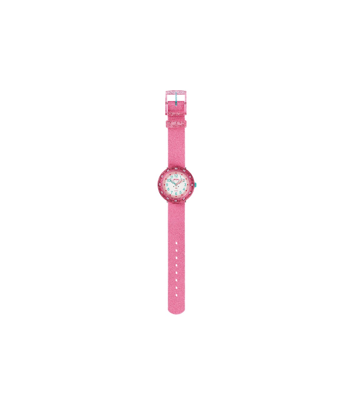 Flik Flak Watch Bunnyaxus 37mm Pink Glitter FCSP095