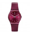 Swatch Watch - Worldhood Redbaya Time and Date 34mm Red Bordeaux
