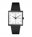 Swatch Watch - Bioceramic What If Collection What If... Black Time and Date White 42mm Black