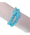 Rajola Women's Bracelet - Capricci Primula Multistrand with Turquoise Paste