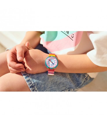 Orologio Flik Flak - Stripy Pink- 32mm - Righe - Arcobaleno - FPNP113