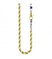 Collana Zancan da Uomo - Insignia Gold in Oro Giallo 18 Carati con Zaffiro Blu 0,24 ct