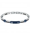 Maserati Men's Bracelet - Ceramic in 316L Steel with Blue and Black Elements