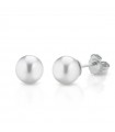 Coscia Earrings - in 18K White Gold with Akoya Pearls 7,5-8mm - 0