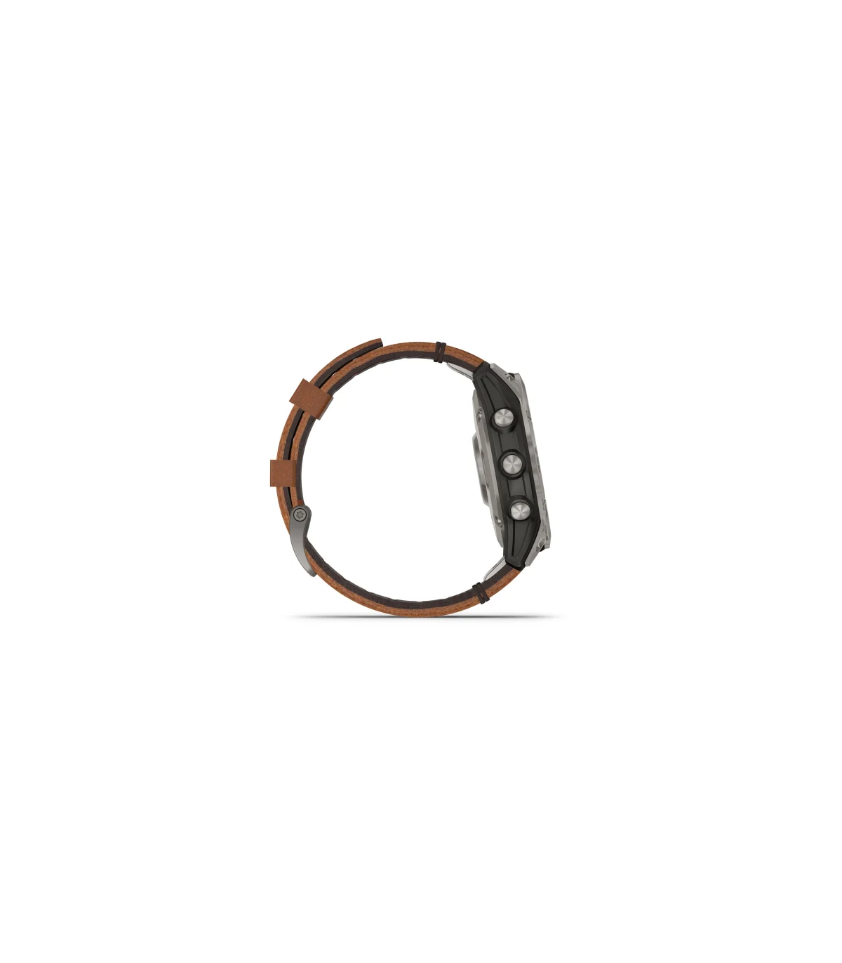 Garmin Fenix 7 Sapphire Solar Titane et bracelet en cuir QuickFit