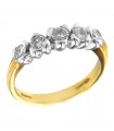 Salvini Ring - Veretta in 18K Yellow Gold with Natural Diamonds 0.61 ct - 0