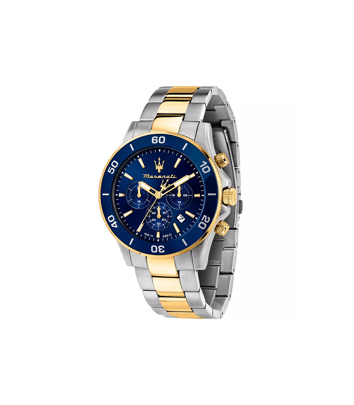 Maserati Watch - Competizione Gold - Silver - -43mm-Blue-R8873600006