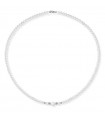 Collana Lelune Young - con Perle Freshwater 4.5-5  6-6.5mm e Sfere in Oro Bianco 18 carati