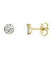 Chimento Earrings - Armillas Glow with Discs in 18K Yellow Gold and Natural Diamonds - 0
