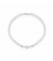 Bracciale Lelune Starlight - con Perle Freshwater 4,5-5mm e Sfere in Oro Bianco 18 carati