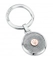 Maserati Keyring for Men - Steel Keyrings with Rose Gold PVD Trident